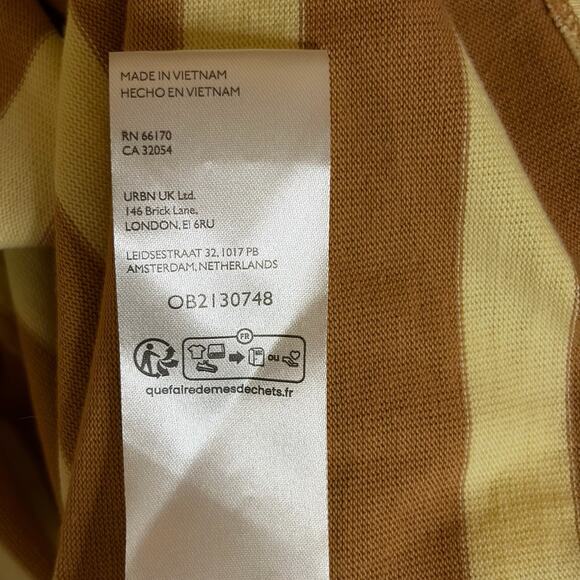 Maeve Anthropologie Striped Boxy Oversized V Neck Women’s Top Size XL - Picture 9 of 11